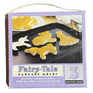 Williams Sonoma Fairy Tale Pancake Mold Set of‎ 3 Princess Frog Prince Unicorn